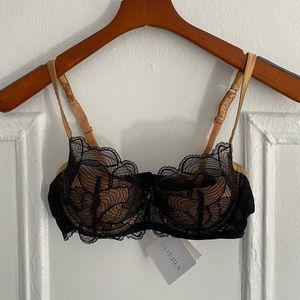 La Perla Black and Gold Bra